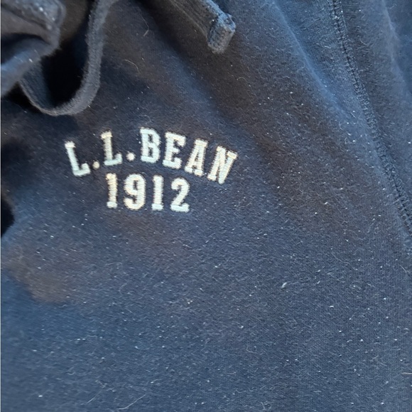 LLBean Men’s heavy weight cotton robe (no strap) - Small, Navy and green plaid - Picture 2 of 4